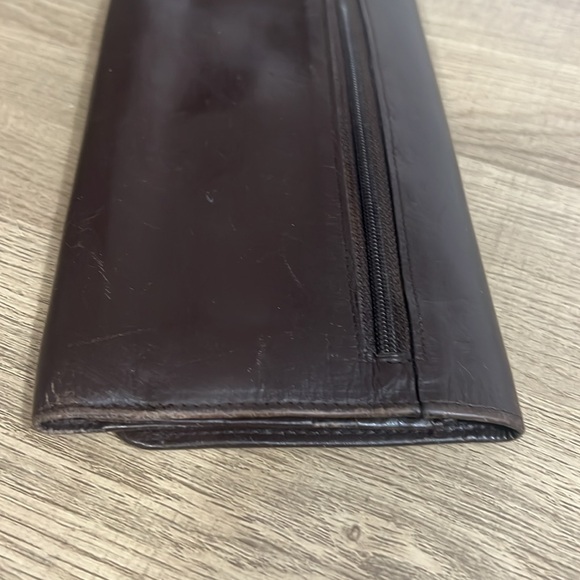 Vintage Coach brown leather trifold wallet - Picture 6 of 17